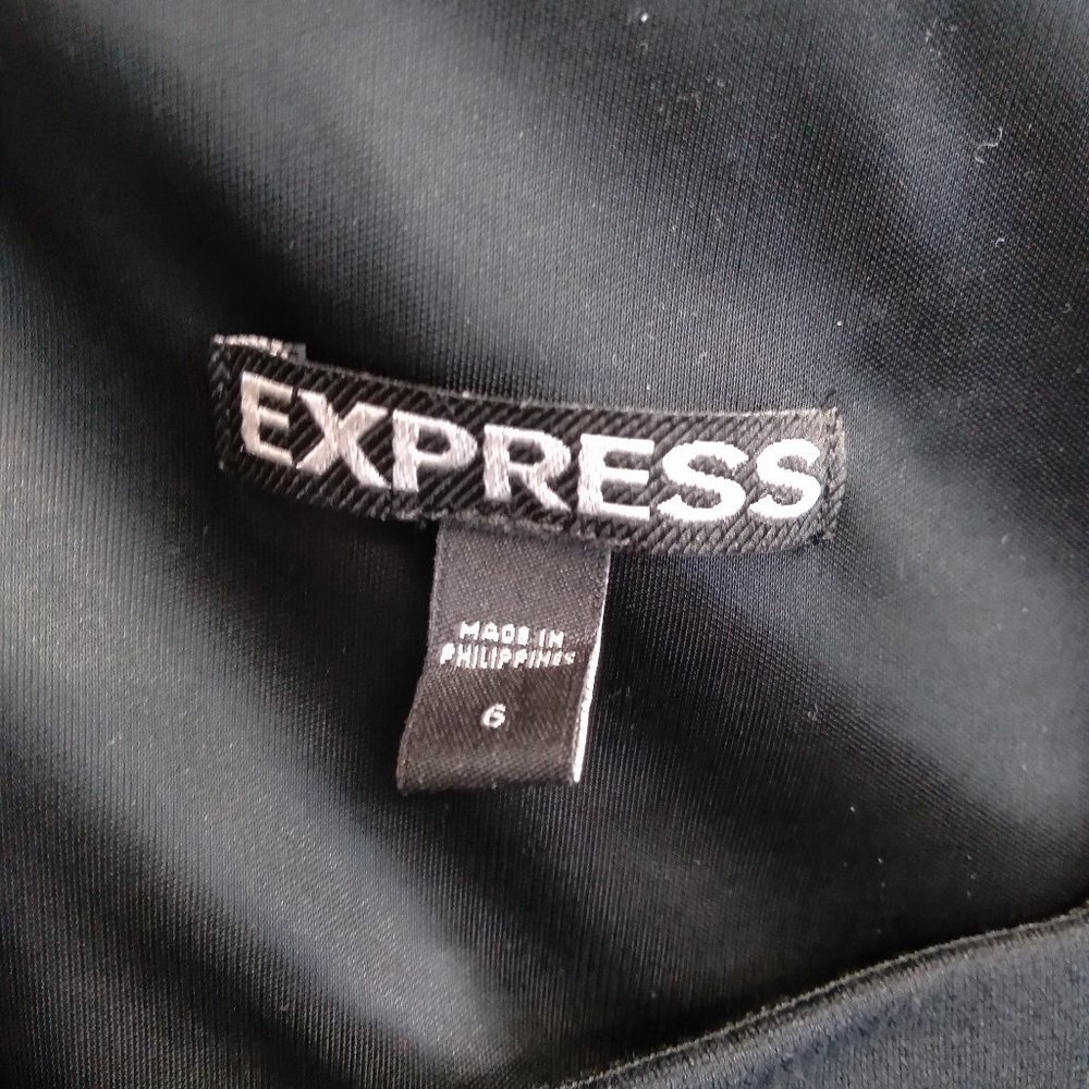 EXPRESS Black Studded Bodycon Party Dress size 6 - Picture 2 of 10